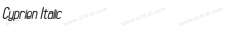 Cyprien Italic字体转换